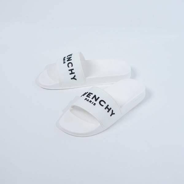 Sandal GIVENCHY LOGO CLASSIC WHITE SLIDE 100% ORIGINAL