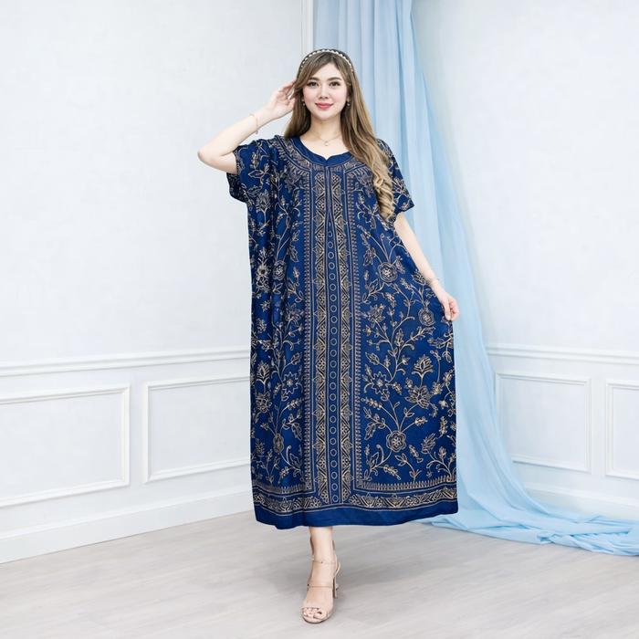 Daster Lowo Motif Magelang Etnik Rayon Adem Busui Friendly Premium Baju Santai Wanita Harian Kelelaw