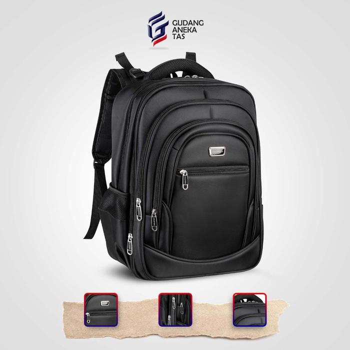 Tas Pria Ransel Laptop PoL Goldvers Origina Dual USB Portable Tas Laptop Pria Polo Ori