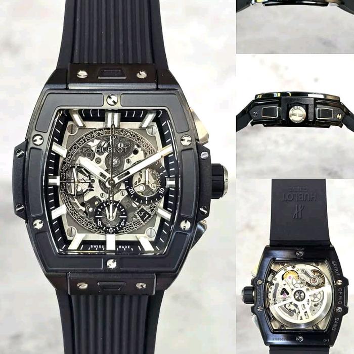 JAM LIMITED EDITION LxHUBLOT SENNA SPIRIT OF BIG BANG SWISS AUTOMATIC BLACK DIAL DM 42MM