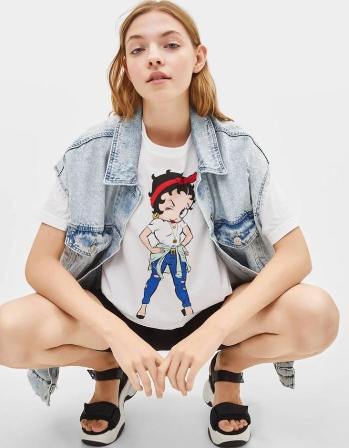 Kaos dewasa wanita Betty Boob/Disney/kualitas premium/kartun