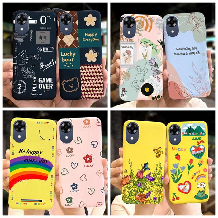For OPPO A17K 2022 Cute Cartoon Phone Case For OPPO A17k A 17k