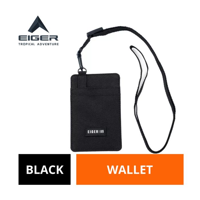 [BISA COD] Dompet Kartu Pria Eiger Original Hitam Polyester Culla Card Wallet