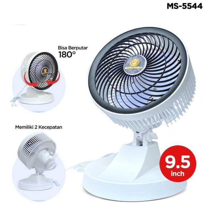 Desk Fan Kipas Angin Meja 9.5 Inch Mitsuyama MS 5544 New/kipas angin meja terlaris