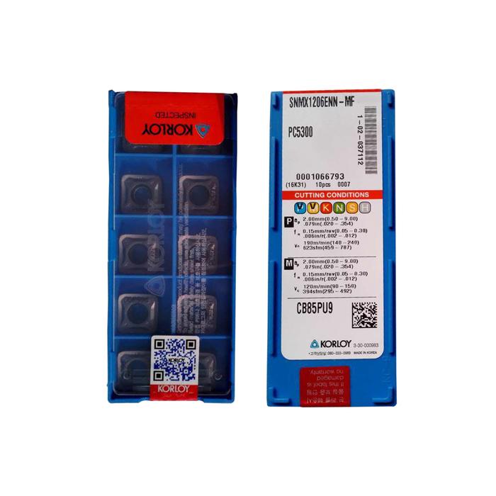 KORLOY 100% Original SNMX SNMX12 SNMX1206ANN MF PC6510 45 Degree