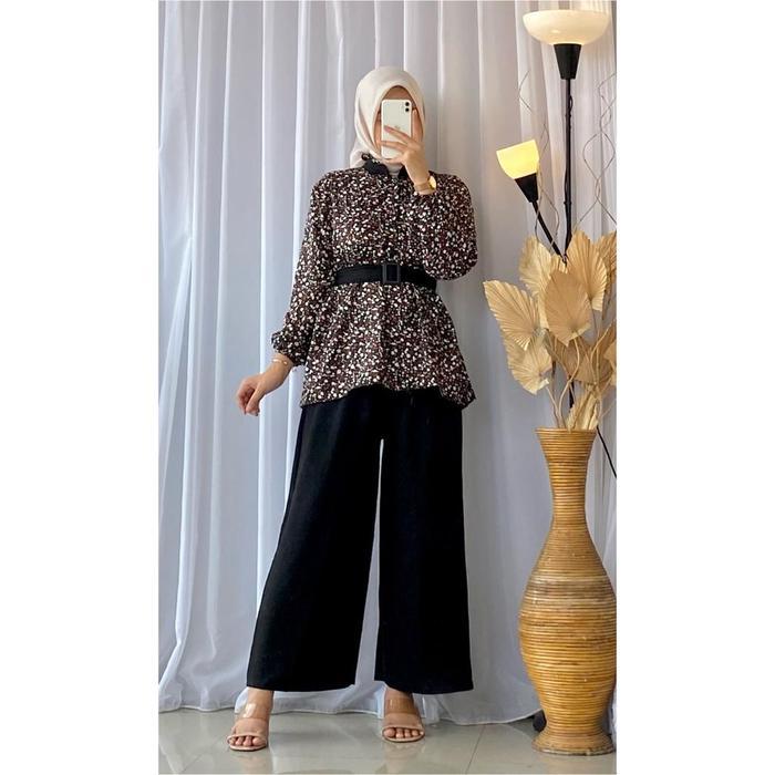 Fashionchika- Kanza Shakila Mix One Set Crinkle Airflow Setcel Lebaran 2023