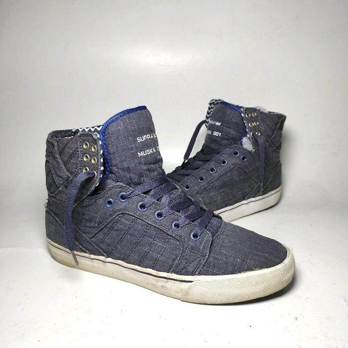 Supra shoes 43 logo besi original, sepatu Italy, sepatu kulit