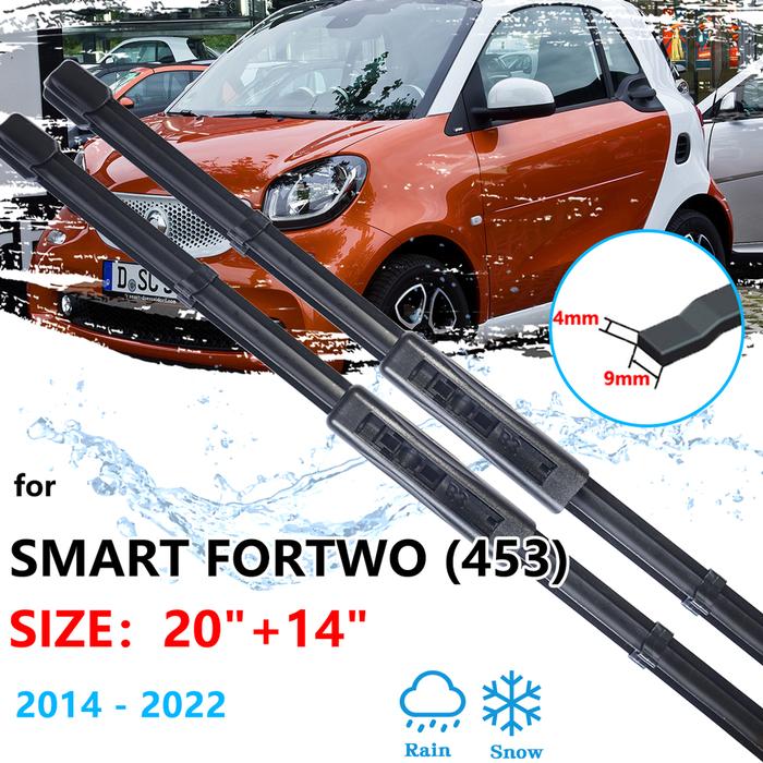 2x Car Front Wipers Blade For Smart ForTwo 453 C453 A453 2014~2022