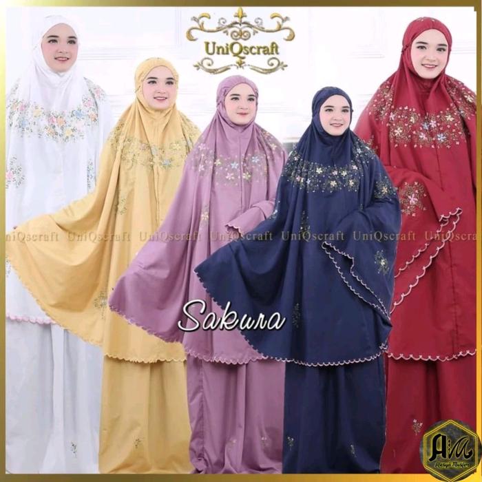 Mukena Katun Sakura | Mukena Dewasa | Mukena Katun