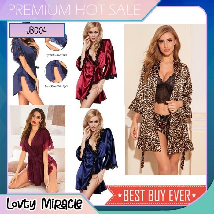 Termurah !! Lingerie Kimono Seksi Jubah Kimono Lingery Hot Baju Haram Penutup Lingerie  Kimono