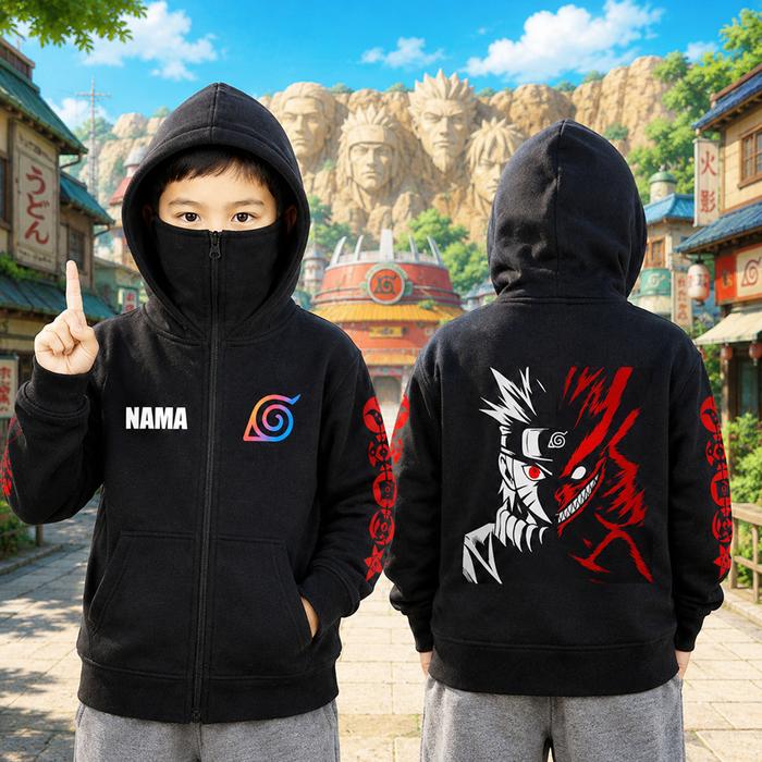 Jaket anak NARUTO  AOT Roblox one piece Anak tanggung laki Laki Evos pripayer Model masker ninja fre