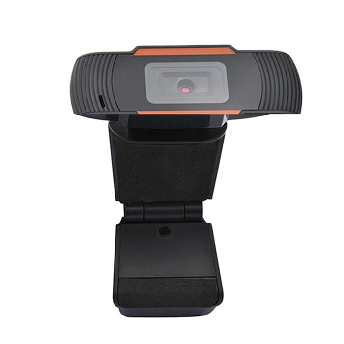 HD Webcam 720P USB Camera Rotatable Video Recording Webcam with Microphone for PC Computer