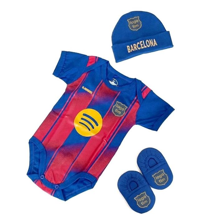 Baju Bayi Bola Jumper Barca Kado Bayi Lucu