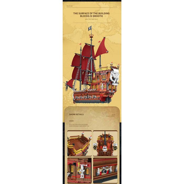 Creative Expert Ideas Ship Royal Sunshine Pirates Ship Blocks Moc