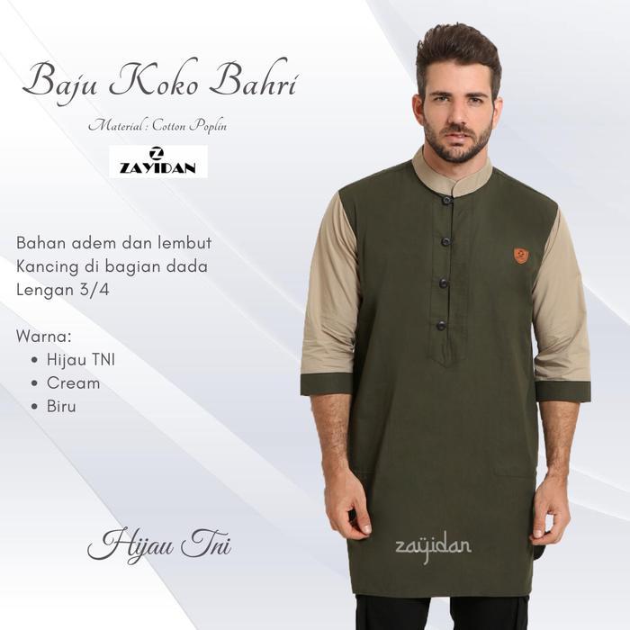 BAJU KOKO GAMIS ZAYIDAN BAHRI - HIJAU