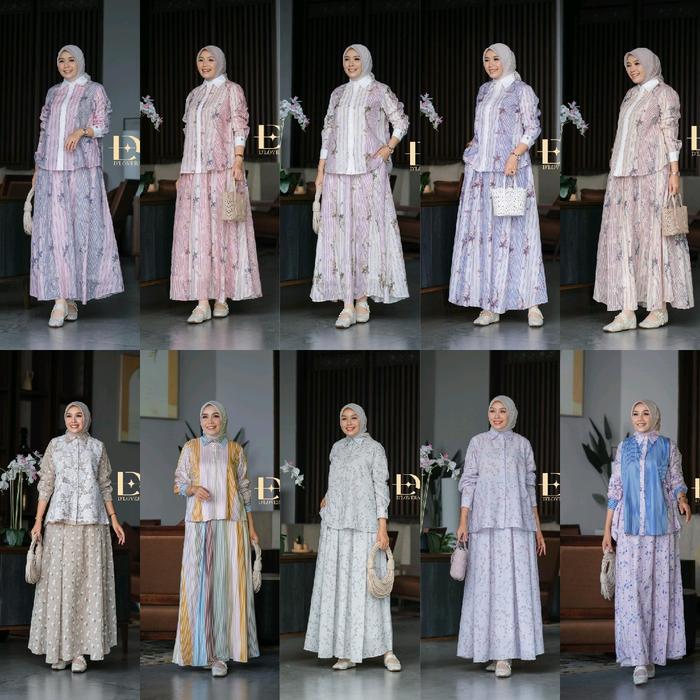 Setelan Rok NURA Dlovera Aqeela Dlovera AMISHA Dlovera ELENA Dlovera RUMI Dlovera SOFIA Dlovera Ayan
