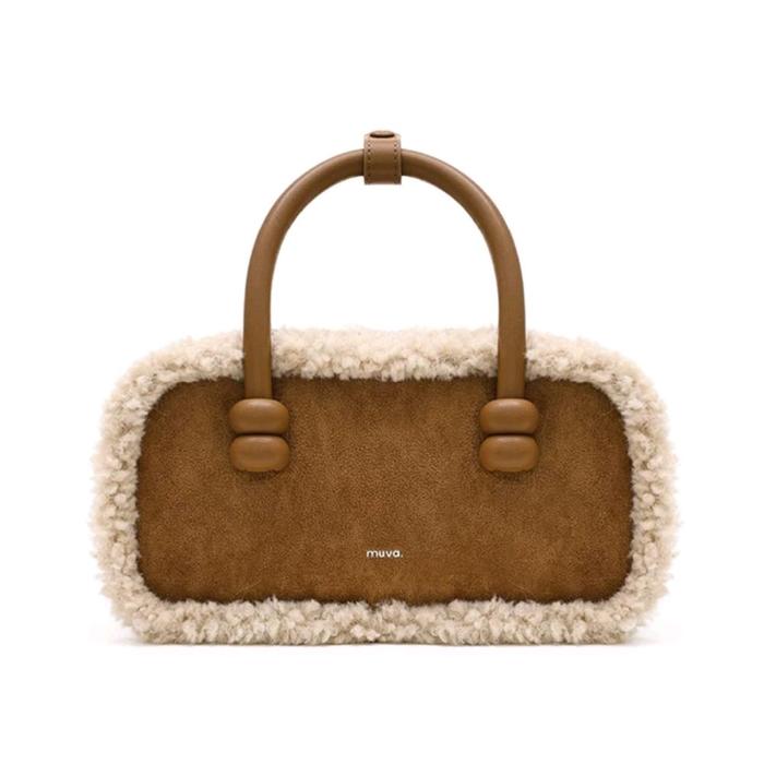 MUVA Marshmallow Bag - MUVA Sling Bag - MUVA Bulu - Tas Selempang Wanita Murah dan Bagus Suede shold