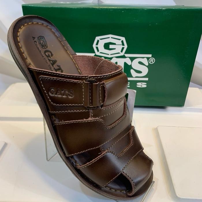 Sendal sepatu kulit Gats hg-061 asli 100% kulit asli Original Pria