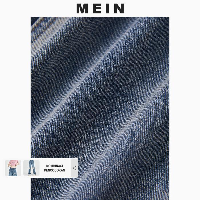 [Mein Premium][Upgrade] Girl Power Celana Jeans Panjang Wanita Robek Hh Waist Gaya Korea 8608 Zz Bag