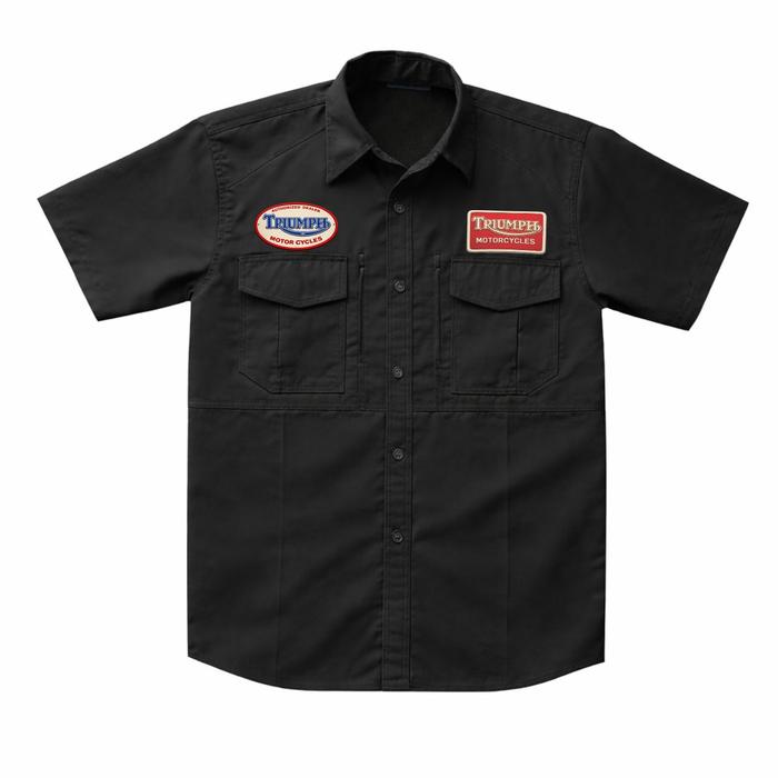 Kemeja Motor Triumph | Workshirt Motor Triumph | Kemeja Biker Motor Classic | Workshirt Motor Custom