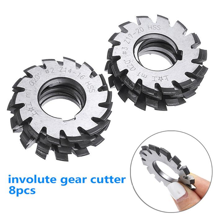 PA20 Bevel Gear M1 Bevel Gear High Speed Steel 8pcs/set About 22mm
