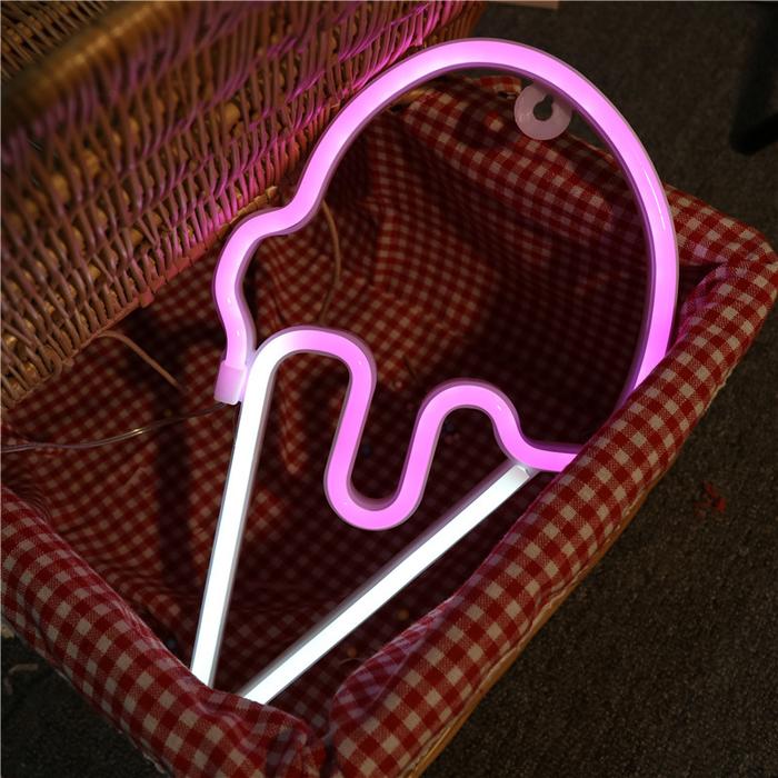 LED lights  ice cream sign neon sign Suitable for kids room