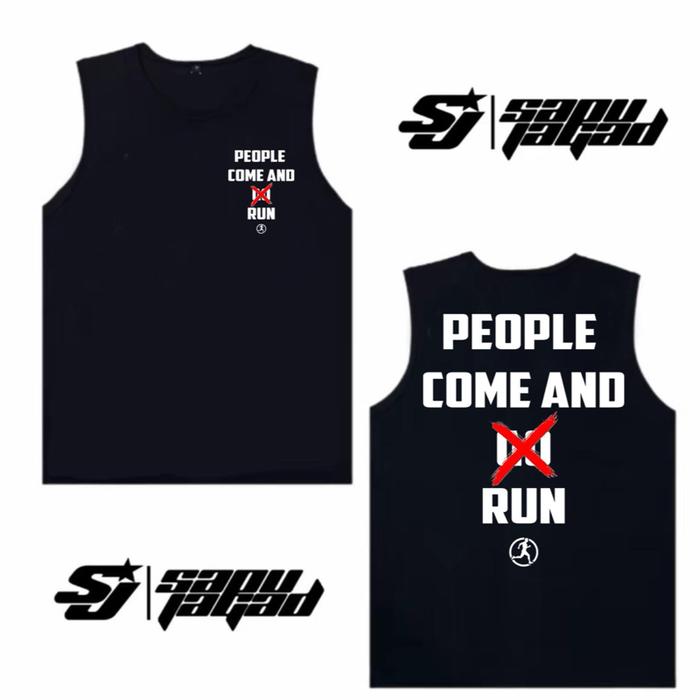 SINGLET PEOPLE COME AND RUN Free Stiker
