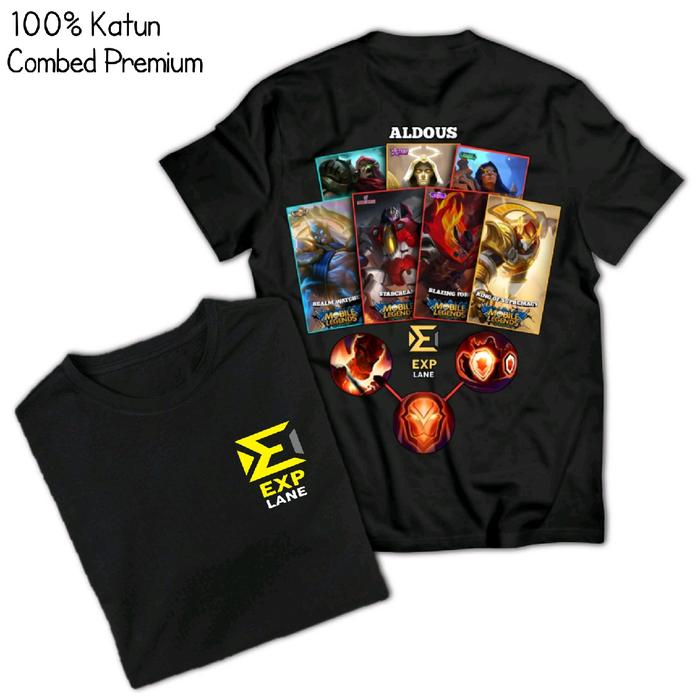 Kaos anak MOBILE LEGEND/ Baju anak MLBB ALDOUS/ Fashion anak gambar FIGHTER EXP LANE/ 100% Katun Com