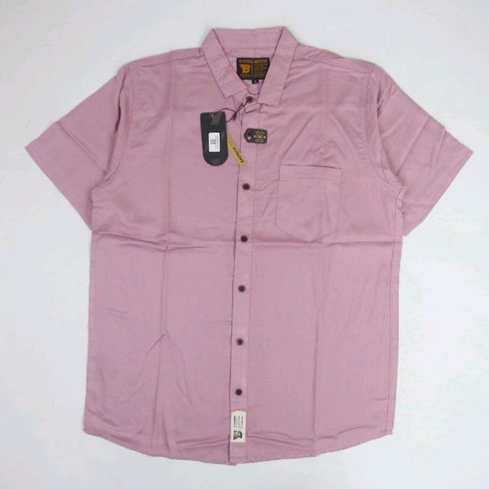 kemeja pendek polos rayyon baddick premium bandung
