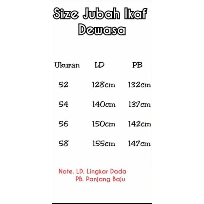 Jubah ikaf Omani dewasa premium