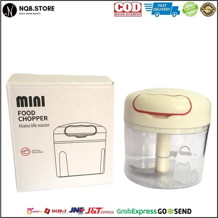 NQB - MINI CHOPPER TARIK - Blender Manual Tangan Penghalus Pencacah Bumbu