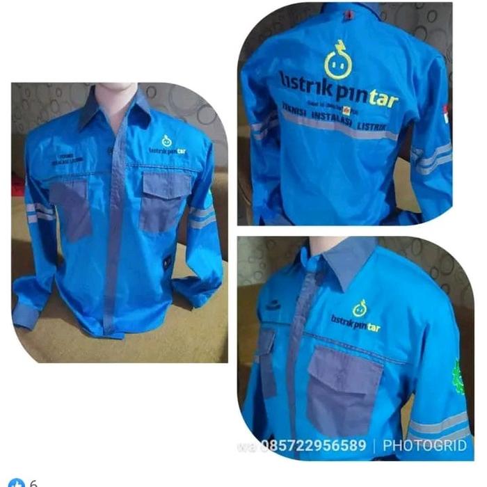 kemeja listrik / seragam listrik pintar / baju listrik