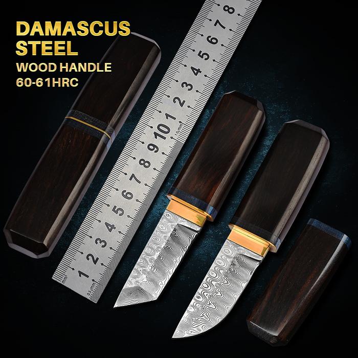 Couteau Japonais Damascus Steel Knives EDC Fixed Blade Knife Tactical
