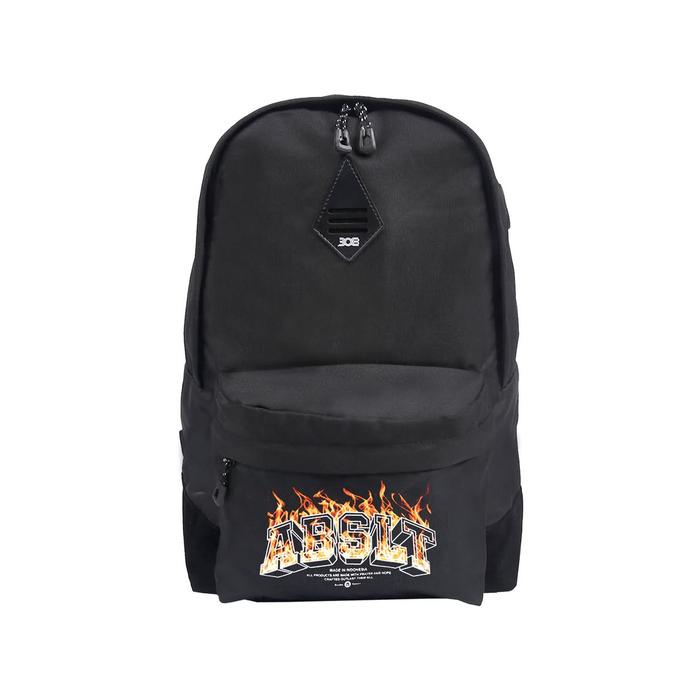 308 Absltunscrd - BACKPACK / TAS RANSEL BAG LAPTOP ABSLT ORANGE FIRE - BLACK