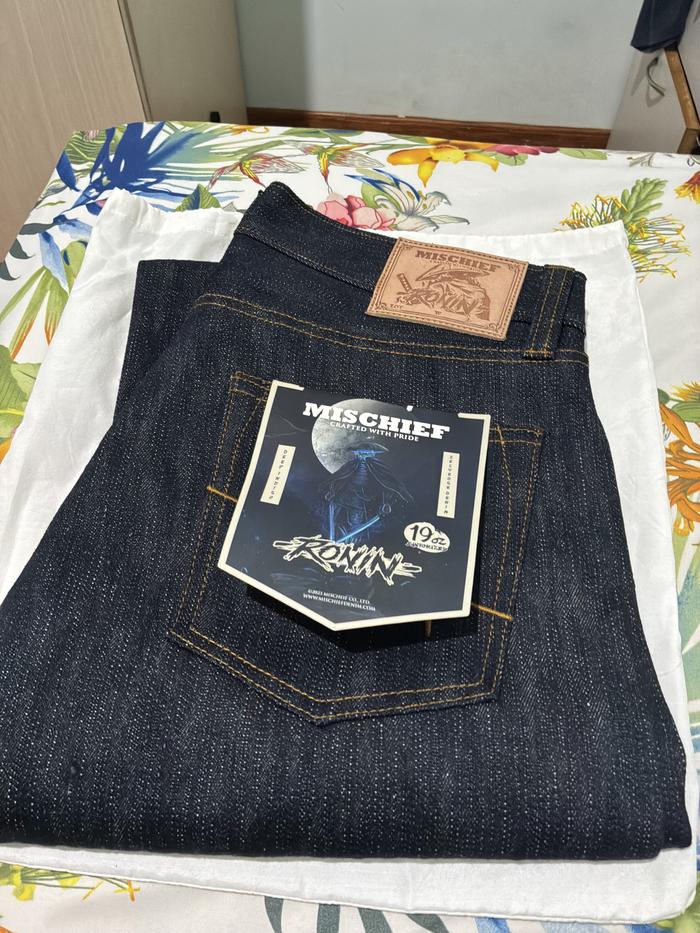 Mischief Ronin Selvedge 19 Oz - Celana Jeans Pria Denim