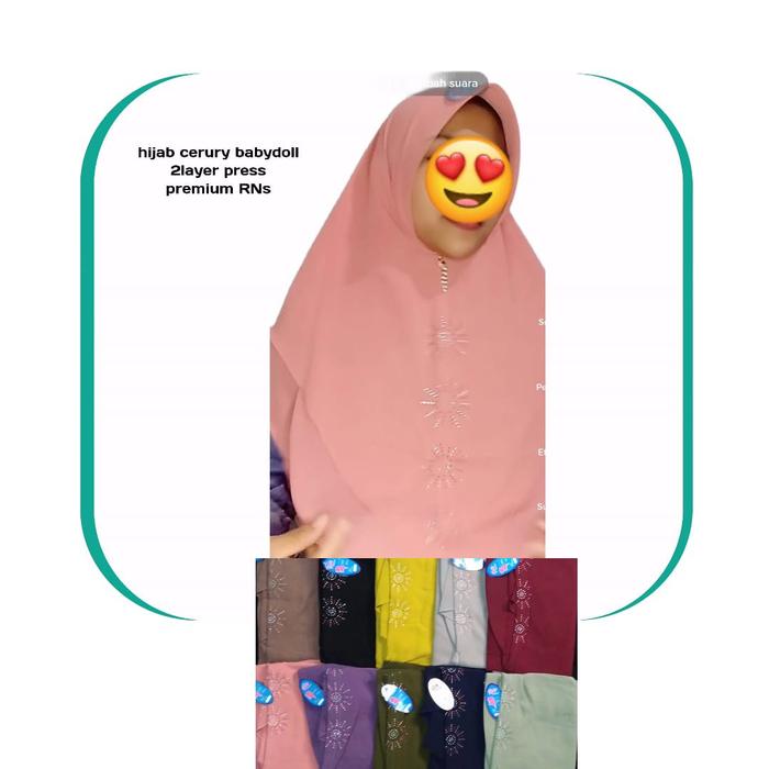 Khimar ceruty babydoll 2layer apk press premium