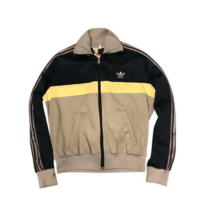 Adidas Vintage Tracktop jacket  Made in France 3 tone colorway  M  Pxl 61 x 61