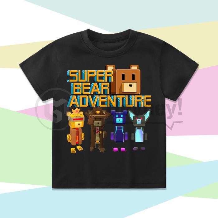 Baju atasan kaos anak super bear adventure skin epic terbaru
