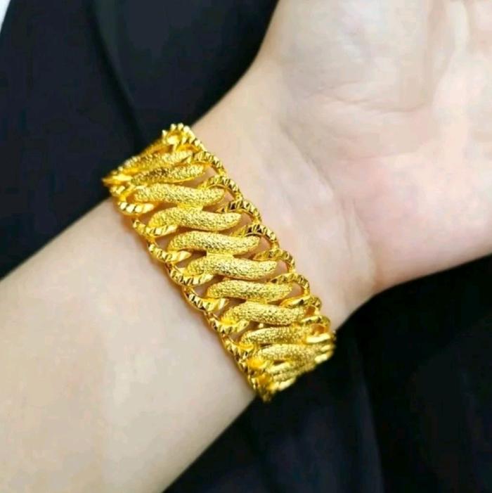 GELANG TANGAN RANTAI BESAR BANGKOK GELANH TANGAN TITANIUM KEKINIAN GELANG TANGAN IMPORT MOTIF TERBAR