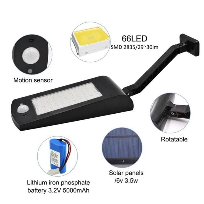 Lampu Taman Lampu Dinding Outdoor Tenaga Surya Sensor Gerak Waterproof