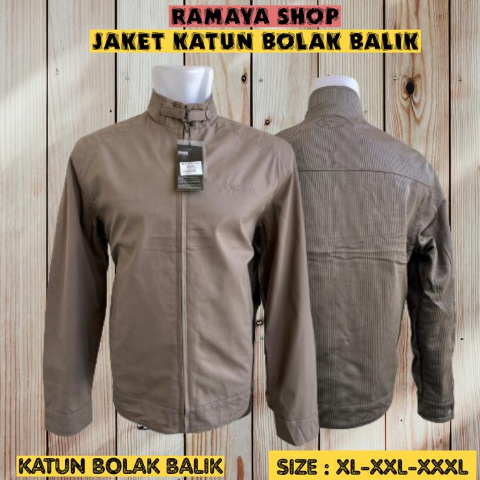JAKET KATUN BOLAK BALIK BOSS CLASSIC | RAMAYA SHOP JAKET IMPORT BOSS