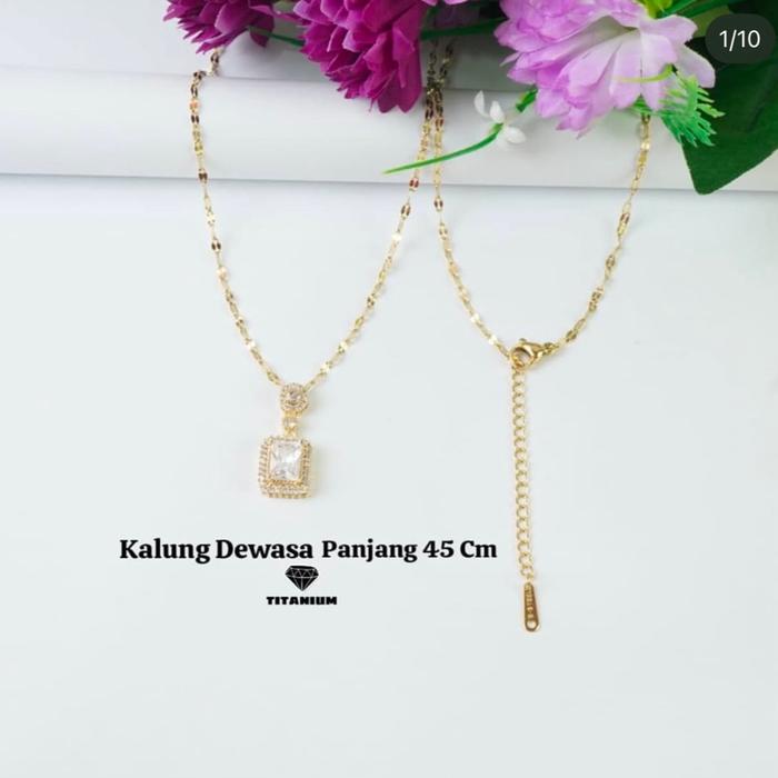 Perhiasan Set Titanium Asli 100%