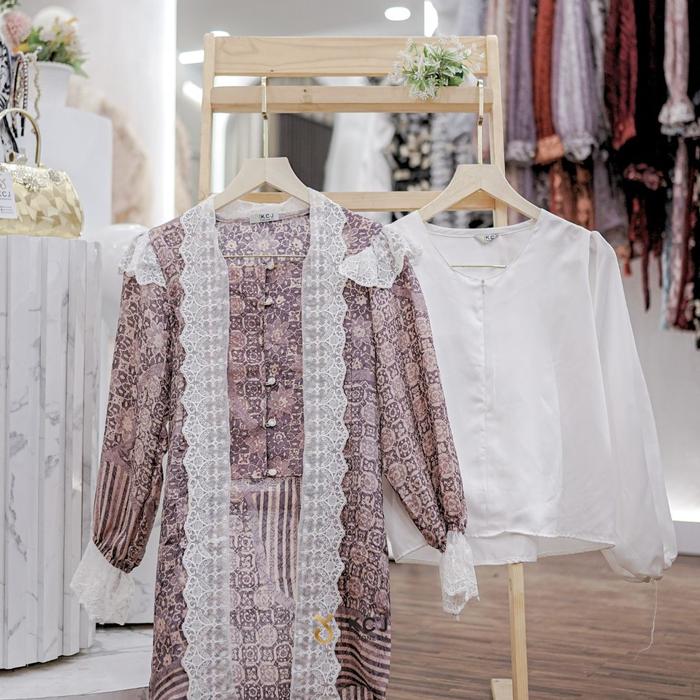 KCJ - UTARI Kebaya Kutubaru Tunik Batik Viscose Modern Wanita