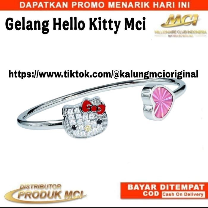 # 100% ORIGINAL # GELANG HELLO KITY MCI GELANG MCI GELANG KESEHATAN ANAK DAN WANITA DEWASA GE;LANG A