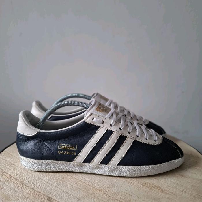 Adidas Gazelle og Leather Blue White