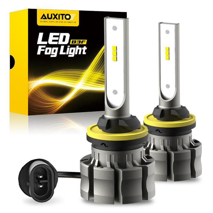 AUXITO 2Pcs H27W/1 880 LED Bulbs Fog Lights H27W1 H27 LED CANBUS for Cars Fog Driving Lamp CSP LED C