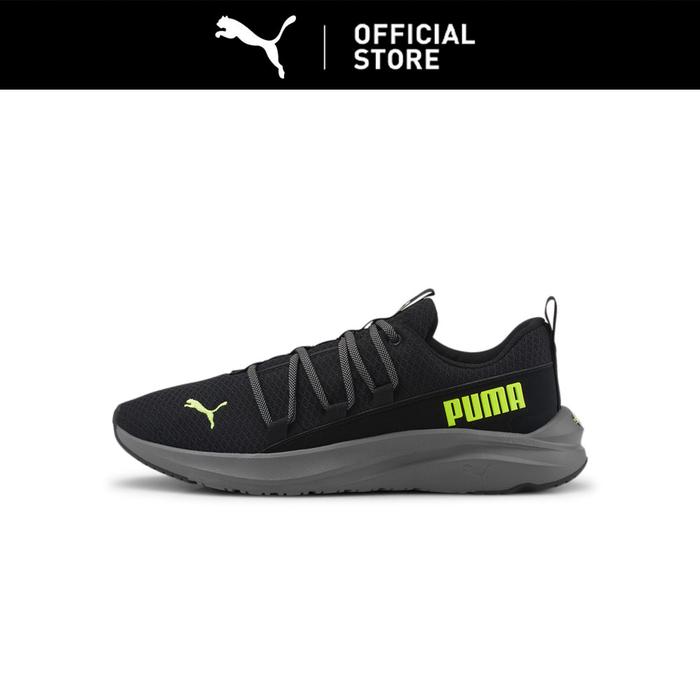 PUMA Sepatu Lari Pria Softride One4all Black-Lime