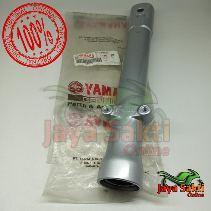 TABUNG SHOCK DEPAN KIRI SILVER VIXION LAMA ASLI YAMAHA