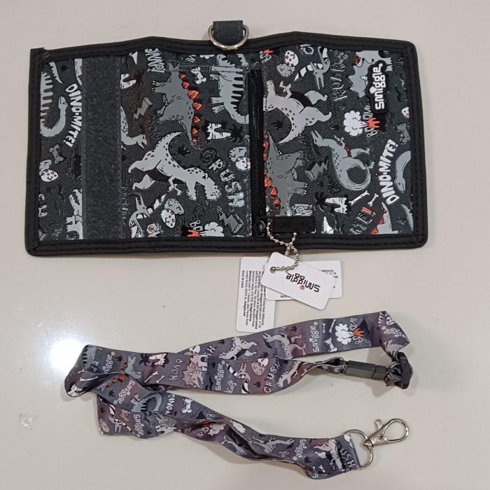 SMIGGLE DINO BLACK WALLET/ DOMPET ANAK COWOK SMIGGLE/ KADO