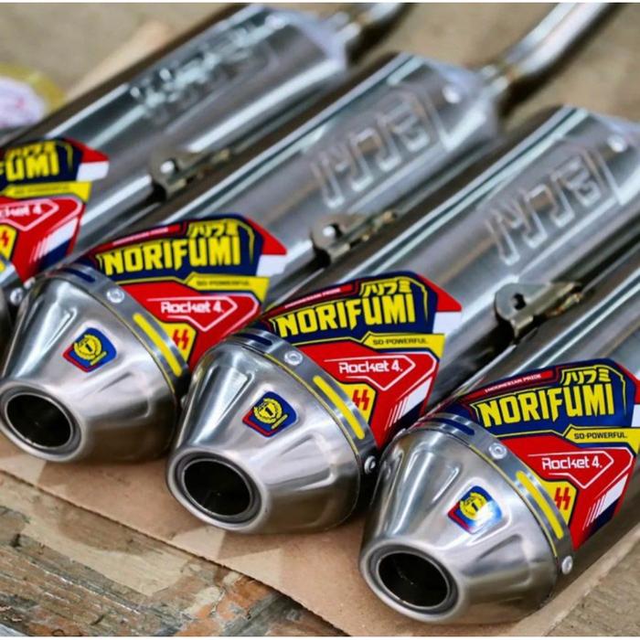 KNALPOT NORIFUMI ROCKET 4 STAINLESS ORIGINAL
